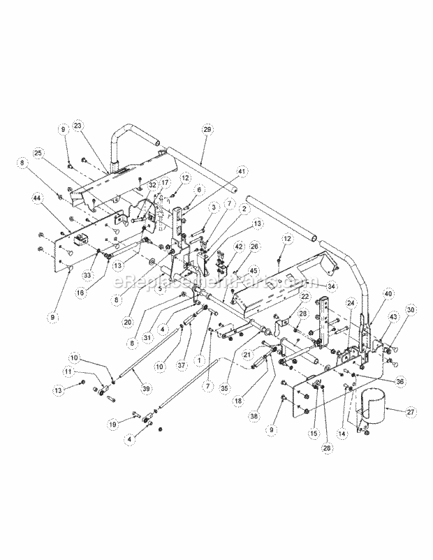 Control Assembly Diagram and Parts List for M60-KW 53CH5D8X750 Cub Cadet Sprayer